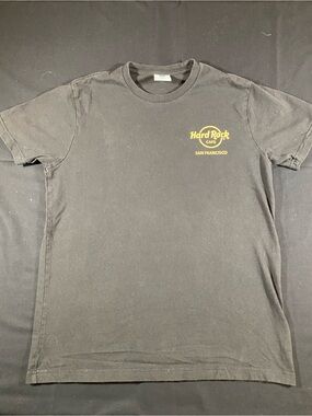 Hard Rock Cafe Black T-Shirt with Yellow San Francisco Logo